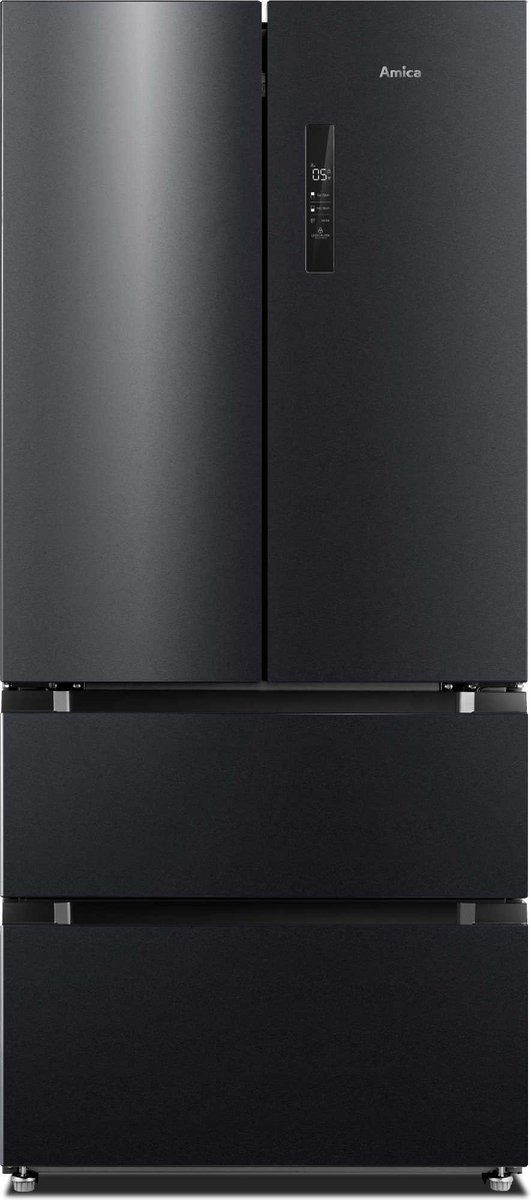Réfrigérateur américain Amica AFN9551XN - double porte - 2 tiroirs de  congélation - Zwart | bol.com