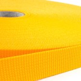 Sangle de sac 10 mètres largeur 10 mm - jaune - PP