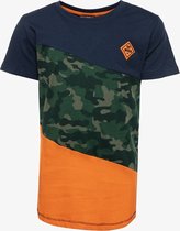 TwoDay jongens T-shirt met camouflage print - Blauw - Maat 170/176