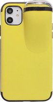 iPhone 11 hoesje - iPhone hoesjes - Apple hoesje - Airpodshoesje - Geel - Backcover - Able & Borret
