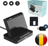 L.O.B. GOODS eID Kaartlezer - Belgische Identiteitskaartlezer - Card Reader - EID - België - Windows/Mac/Linux - Inclusief USB hub & SIM kaarthouder