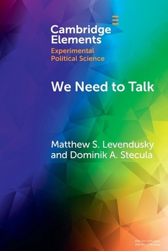 We Need To Talk 9781009045445 Matthew S Levendusky Boeken Bol