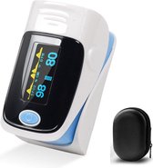 Infoga® Saturatiemeter Zuurstofmeter met Hartslagmeter - Pulsoximeter - Pulsoxymeter vinger - Bloeddrukmeter - Oximeter - Met alarmfunctie