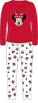 Minnie Mouse Kinder Pyjama- Huispak  Meisjes Coral Fleece Maat 116/128 Rood