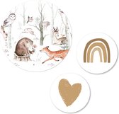 Muurcirkel | Bosdieren | Camel |  kinderkamer | babykamer jongen & meisje