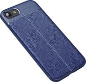 Apple iPhone 7 Hoesje - Mobigear - Luxury Serie - TPU Backcover - Blauw - Hoesje Geschikt Voor Apple iPhone 7