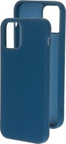 Apple iPhone 12 Hoesje - Mobiparts - Serie - Siliconen Backcover - Blueberry Blue - Hoesje Geschikt Voor Apple iPhone 12