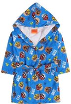 Paw Patrol Nickelodeon Badjas met capuchon - Kamerjas. Kleur Koningsblauw. Maat 98/104 cm - 3/4 jaar