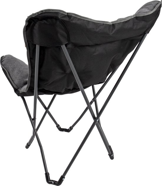 Bo-Camp - Urban Outdoor - Vlinderstoel - Grainger - M - Nika - Grijs van Bo-Camp — afbeelding 2