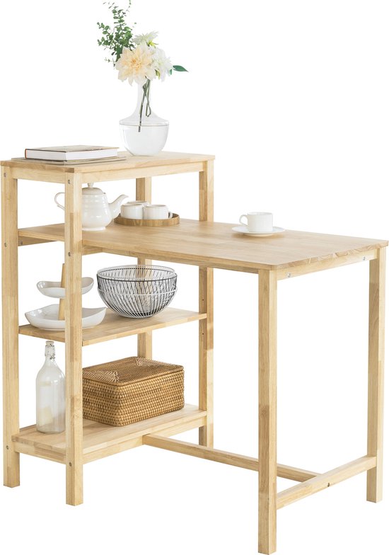 Table à manger Simpletrade - Table de cuisine - Table en bois - 97x102x67cm