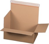 20x verzenddoos - formaat 169x130x70mm - zelfklevend sluiting- autolock bodem en handige scheurstrip