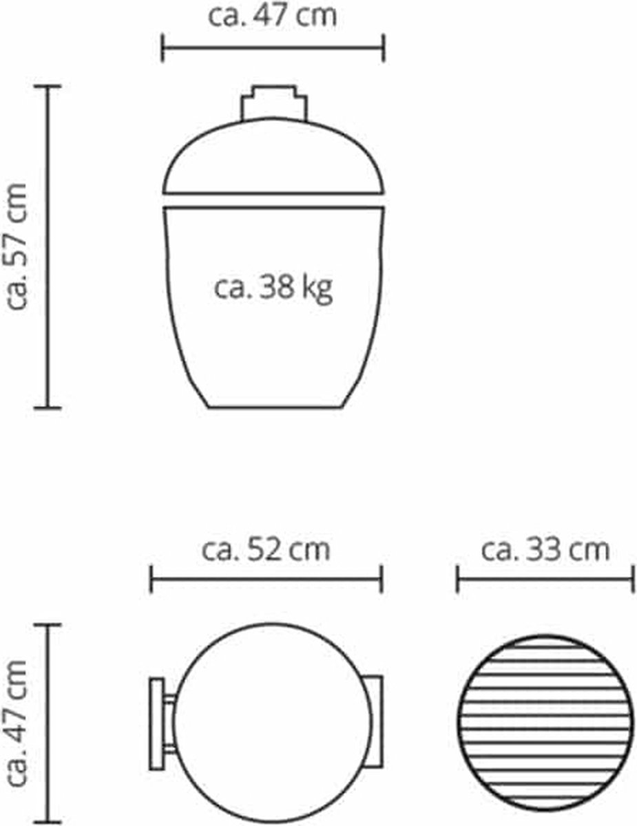 Monolith Junior 2.0 Solo - Kamado without stand