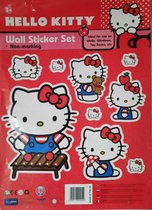 Muurstickers - Hello Kitty - set van 3 stickervellen