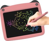LCD Tekentablet kinderen - 19 x 22cm - Tekenbord kinderen - 8.5mm dik - Alternatief magnetisch tekenbord - Roze