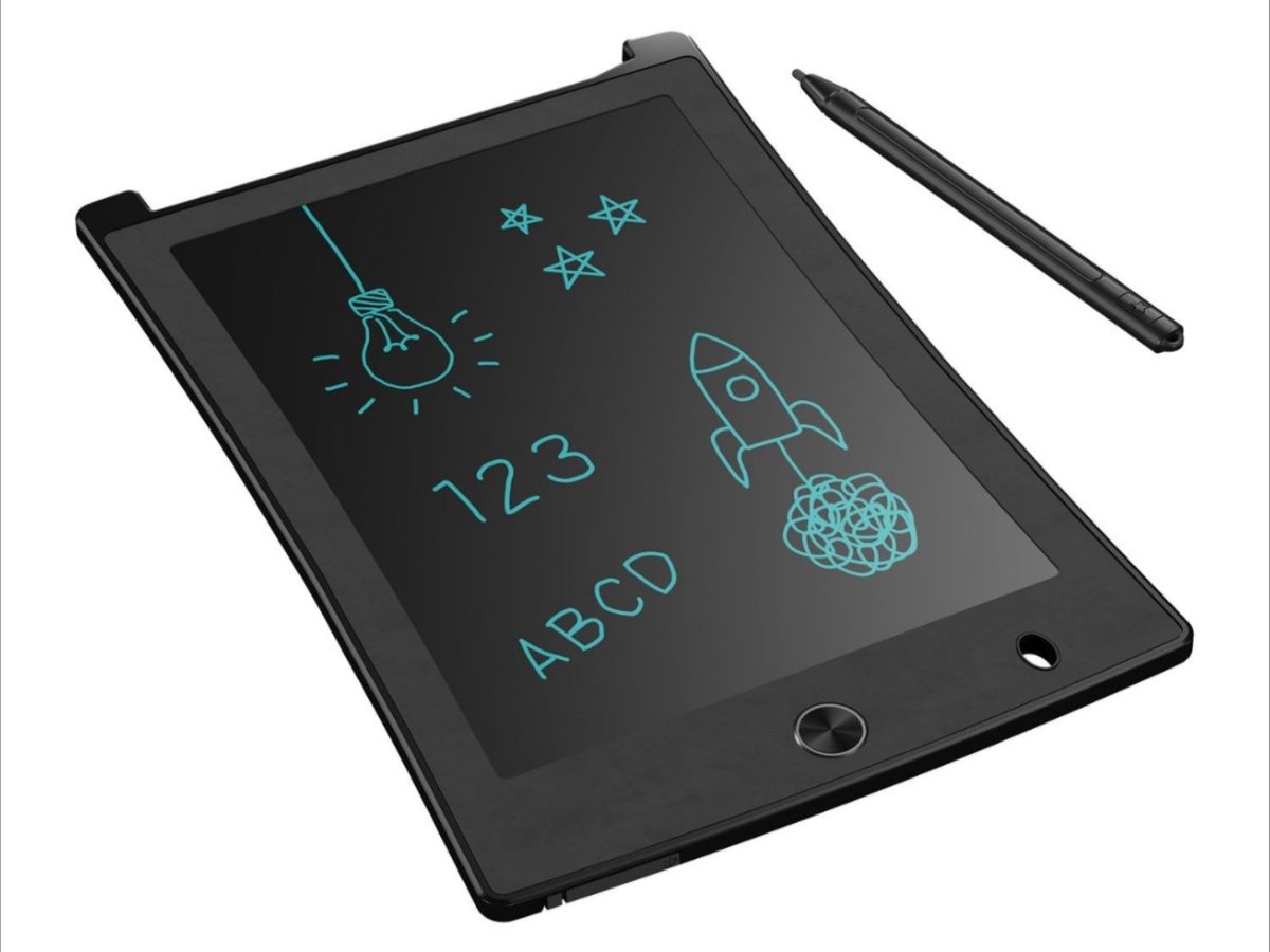 SILVERCREST® LCD-schrijfbord Zwart - 8,5", LCD scherm - 2 magneten op de achterkant