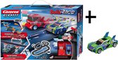 Carrera Go!!! Build'n Race - 4,9 Meter -Racebaan met Build 'n Race - Race Auto - Groen - Bundelpakket