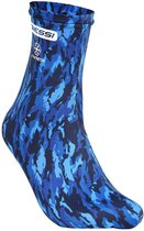 Chaussettes Water Cressi Lycra Camo Blauw taille S/M
