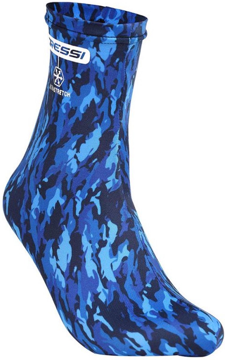 Cressi Lycra Water sokken Camo Blauw maat S/M