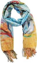 Warme Sjaal met Schilderij - 180x70 cm - Model 2