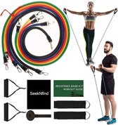 Lupio Weerstandsbanden Set | Resistance band | weerstandsbanden set | weerstandsbanden fitness | weerstandsbanden set-11 delige set