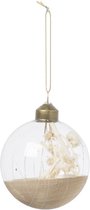 Oneiro's luxe kerstbal DROOG Transparant/Multi – ø80 mm - kerstbal - luxe verpakking – kerstcollectie – kerstdecoratie – kerstboomhanger – kerstversiering – goud