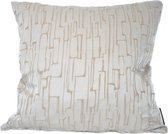 Skinsbynature luxe sierkussen Hera tusk 45 x 45 cm brons creme