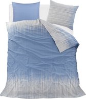 Homéé dekbedovertrekset classic blauw 100% katoen Lits-jumeaux 240x200/220 cm + 2 slopen