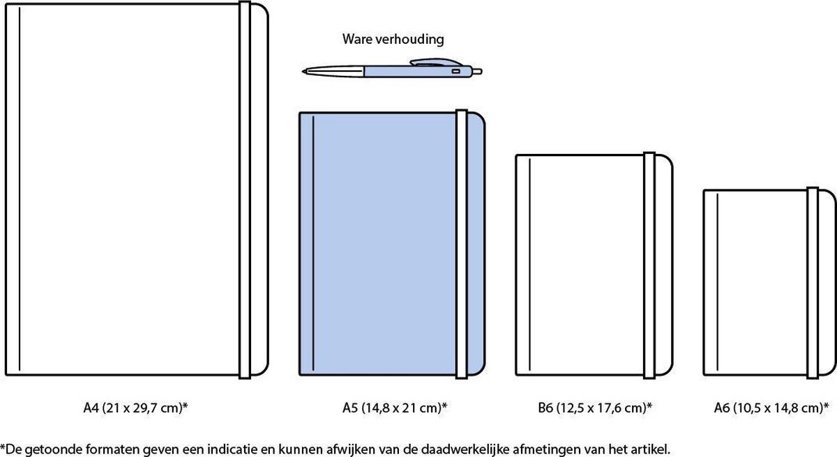 Cahier Leitz Cosy Soft Touch Couverture rigide A5 Ligné Bleu