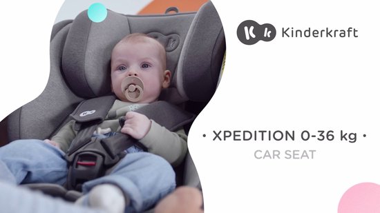 Siège auto Kinderkraft Xpedition 360° avec isoFix Gris (0-36kg)