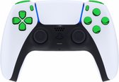 CS Consoleskins - PS5 Controller Buttons - Groen Chrome - 11 in 1 Button Set