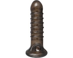 Penis Sleeve Met Ribbels - Zwart