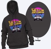 Hoodie sweater | Get in my Delorean | Back to the Future | Milow song | Maat XXL