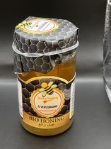 JacksHoning.NL | Bio Bloemenhoning 100% Natuurlijk | Top Kwaliteit Rauwe Honing | 275GR | Jack's Bio BloemenHoning | Voor Medicinaal gebruik of Ontbijt |