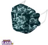 KF94 Camouflage 'Apple mondkapje' | Betere bescherming & comfort | Verbeterd ontwerp | Mondkapjes | Duitsland | Wegwerpkapje | Vier lagen | Stevig | Elastische oortjes | Niet-medisch | Apple / Fish Mask model