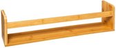 Handdoekrek bamboe met plankje Lengte 57 cm of plank met rekje