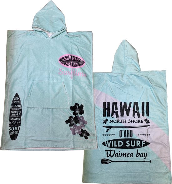 HOMELEVEL badstof poncho voor kinderen - Badponcho voor kids en tieners - Met capuchon en kangoeroezak - Strandponcho van zachte stof HOMELEVEL badstof poncho voor kinderen - Badponcho voor kids en tieners - Met capuchon en kangoeroezak - Strandponcho van zachte stof