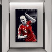 Wallyard - Arjen Robben - Wall art - 40x60 cm - premium glass - inlc. muur bevestiging