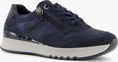 Hush Puppies suede dames sneakers - Blauw - Maat 39 - Echt leer - Uitneembare zool