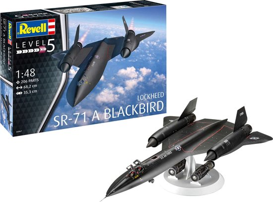 Foto: 1 48 revell 04967 lockheed sr 71 a blackbird plane plastic modelbouwpakket