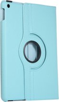 iPad 2021 hoes - 10.2 inch - iPad 9e/8e/7e generatie hoes - iPad 2020/2019 hoesje - draaibaar - bookcase - Aqua Blauw