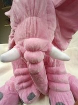 Nieuw Knuffel olifant, 65 cm + dekentje - 3 in 1 kleur:  licht roze + deken  Nieuw!  -  super zacht en super lief XXL! - origineel cadeau - kussen + knuffeldier+dekentje