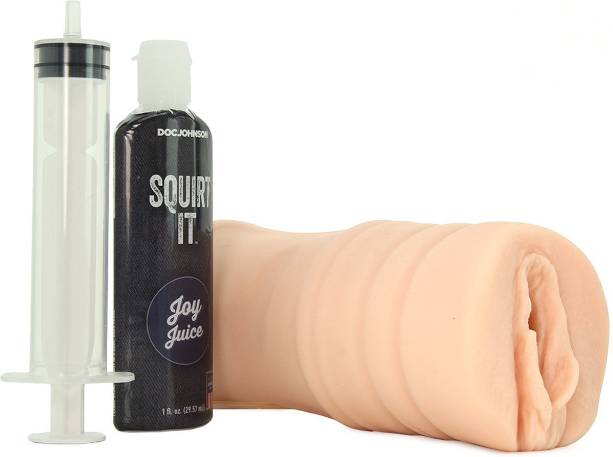 Goedkoopste Doc Johnson - Built In America - Squirt It - Squirting Pussy - Vanilla