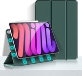 iPad Mini 6 Magnetische Folio Case | Auto Wake/Sleep | Ingebouwde Standaard | Apple iPad mini 6 (8.3 inch) hoesje - Groen | donkergroen