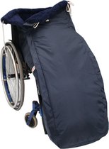Beenzak met kunstvacht-voering, kleur zwart, maat XXL