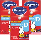 3x Dagravit Kids Vitamine D 200 tabletten