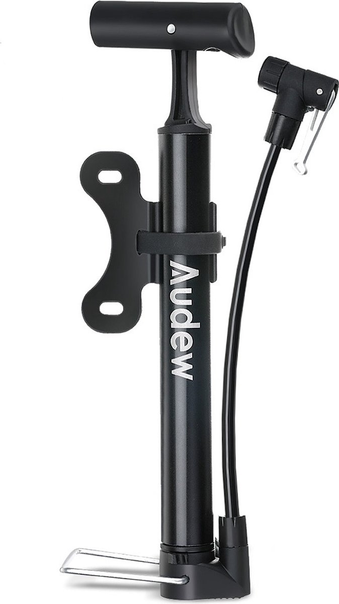 Fietspomp - draagbare luchtpomp - 160psi Smart Valve - voor mountainbikes, racefietsen -Zwart
