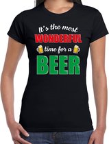 Wonderful beer fout Kerst bier t-shirt - zwart - dames - Kerstkleding / Kerst outfit L