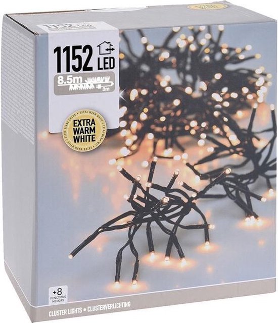 Dimbare Clusterverlichting Warm Wit 1152 LED - voor binnen en buiten |  bol.com