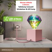 LEDatHOME – Tafellamp | Design KLANT | inclusief LED lamp en snoerschakelaar.