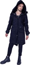 Heartless Parka jas -XL- BLOOD ROSE Zwart